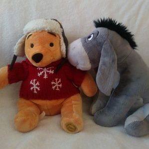Disney Winne the Pooh and Eeorye Plush